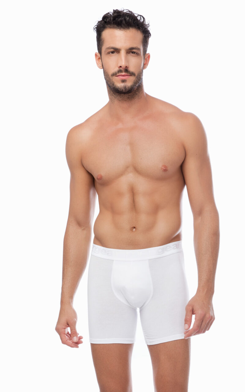 Mengear Basic Ανδρικό Boxer Long Εξωτερικό Λάστιχο 2 τμχ